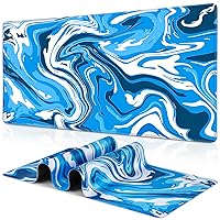 Canjoy Gaming Mouse Pad, Fluid Pattern Mouse Pad 31.5x11.8inch Large Extended Computer Mouse Mat Keyboard Full Desk Mousepad for Gaming, Office, Home