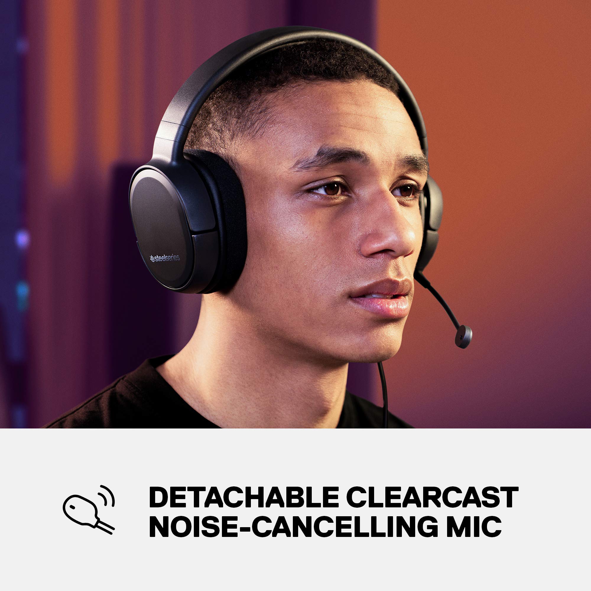 SteelSeries Arctis 1 - All-Platform Compatibility - for PC, PS4, Xbox, Nintendo Switch, Mobile - Detachable ClearCast Microphone (PS4////)