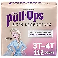 Pull-Ups Girls' Skin Essentials Potty Training Pants, Training Underwear, 3T-4T (32-40 lbs), 112 Ct (4 Packs of 28)