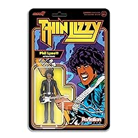 Super7 Thin Lizzy Reaction Figures - Phil Lynott (Black Leather) Action Figure