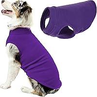 Gooby Stretch Fleece Vest Dog Sweater - Violet, 5X-Large - Warm Pullover Fleece Dog Jacket - Winter Dog Clothes for Small Dogs Boy or Girl - Dog Sweaters for Small Dogs to Dog Sweaters for Large Dogs