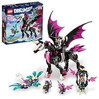 LEGO DREAMZzz Pegasus Flying Horse 71457 Building Toy Set, Fantasy Action Figure Creature, Comes with 3 Minifigures Including The Nightmare King, Unique Birthday Gift for Girls and Boys Ages 8+