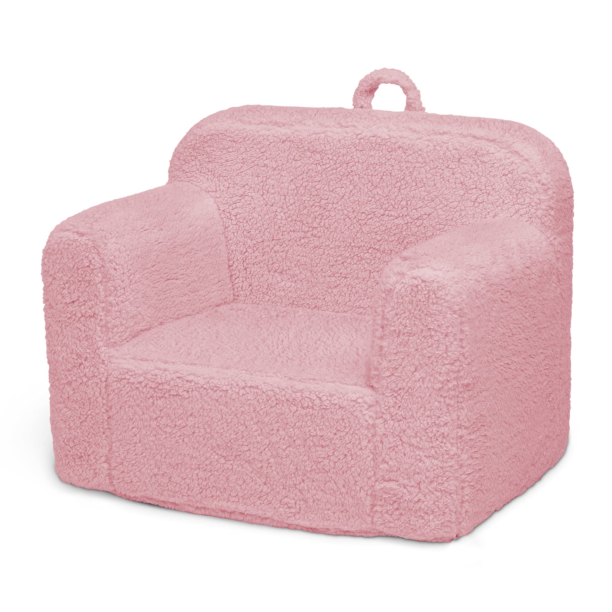 Delta Children Cozee Sherpa Chair, foam, Pink