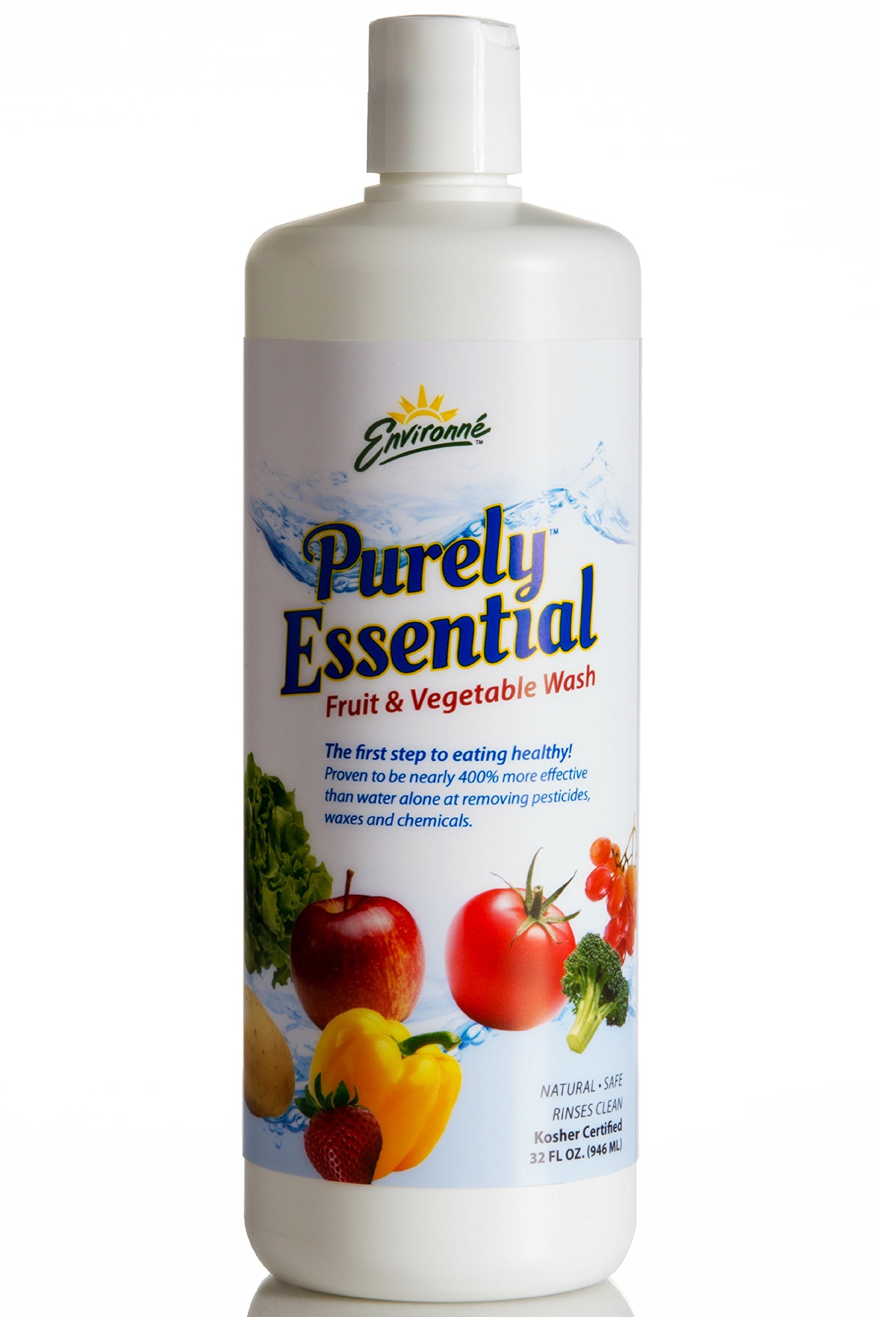 Environne Purely Essential Fruit & Vegetable Wash, 32 Fl Oz (Pack of 6)
