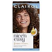 Nice n Easy Clairol Permanent Hair Dye,5G Medium Golden Brown Hair Color,Pack of 1