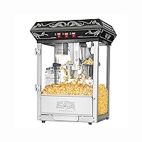 Great Northern Popcorn 405344HLF Countertop Style Popcorn Machine, 8oz, Black
