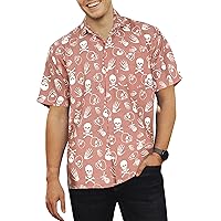 HAPPY BAY Mens Hawaiian Shirts Short Sleeve Button Down Shirt Men's Vacation Shirts Summer Beach Tropical Shirts for Men