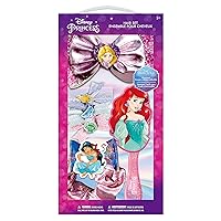 Townley Girl Disney Princess Hair Accessories 6pcs Set for Kids Toddlers Girls Age 3+