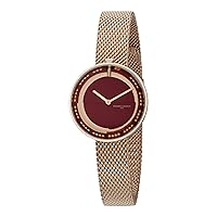Pierre Cardin Women's Marais Quartz Watch with Stainless Steel Strap, Rose Gold, 14 (Model: CMA.0003)