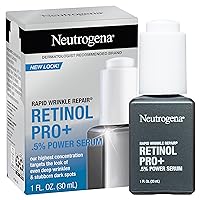 Rapid Wrinkle Repair Retinol Pro+.5% Power Facial Serum, Gentle Anti-Aging Face Serum with.5% Pure Retinol & Nourishing Emollients, Non-Comedogenic, Paraben-Free, 1 fl. oz