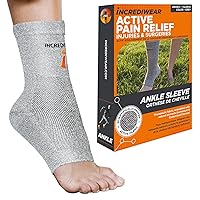 Incrediwear Radical Pain Relief For Aches & Injuries Ankle Brace, Grey, S/M