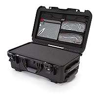 Nanuk 935 Waterproof, Impact-Resistant, Retractable Handle and Reinforced Metal Padlock Holes Carry-On Hard Case with Lid Organizer and Foam Insert (Black)