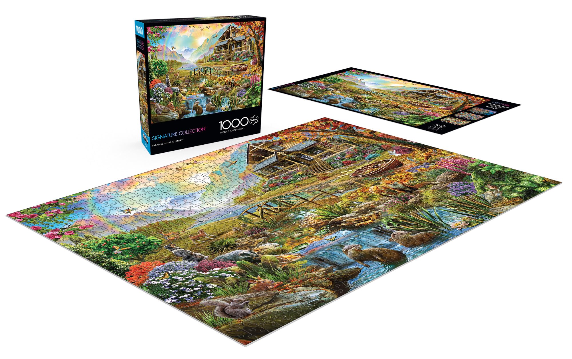 Buffalo Games - Paradise in The Country - 1000 Piece Jigsaw Puzzle for Adults Challenging Puzzle Perfect for Game Nights - Finished Size 26.75 x 19.75