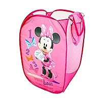 Disney Minnie Mouse Pop Up Hamper with Durable Carry Handles, 21
