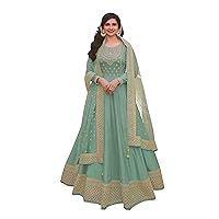 STELLACOUTURE Indian ready to wear gown type salwar kameez for women with rich dupatta 2227-O