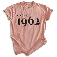 Vintage 1962 Shirt, Unisex Women's Men's Shirt, 60th Birthday Shirt, Sixtieth Birthday Shirt, B-Day Shirt
