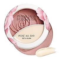Physicians Formula Rosé All Day Set & Glow Highlighter Face Makeup Powder Brightening Rose, Dermatologist Approved