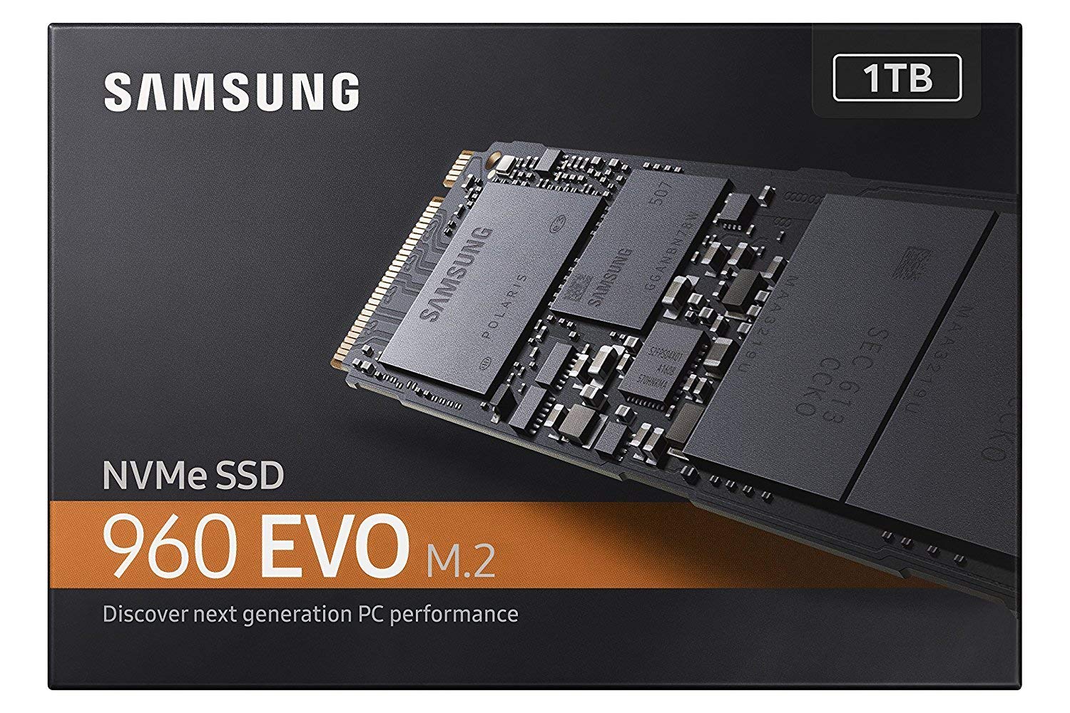 Samsung SSD 960 EVO Series - 1TB PCIe NVMe - M.2 Internal SSD (MZ-V6E1T0BW
