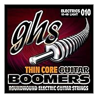 GHS Strings TC-GBL Thin Core Boomers, Nickel-Plated Electric Guitar Strings, Light (.010-.046)