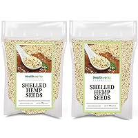 Healthworks Shelled Hemp Seeds Canadian (48 Ounces / 3 Pound) | Premium & All-Natural | Contains Omega 3 & 6, Fiber and Protein | Great with Shakes, Smoothies & Oatmeal