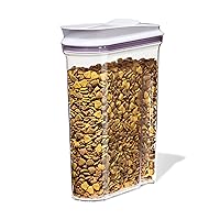 Good Grips Pet Food Dispenser - 4.5 Qt/4.25 L |Ideal for up to 4lbs of Dog Food or 3.5lbs of Cat Food | Airtight Dog and Cat Food Storage Container | BPA Free