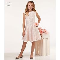 Simplicity New Look Patterns UN6360A Girls' Sized for Tweens Dress, A (8-10-12-14-16)