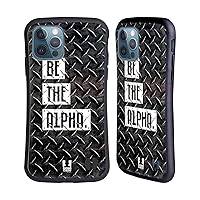 Head Case Designs Be The Alpha Fitness Typography Hybrid Case Compatible with Apple iPhone 12 / iPhone 12 Pro
