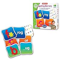 Match It! Memory - Spelling - Reading Game for Preschool and Kindergarten 26 Three and Four Letter Picture Word Marching Game