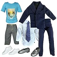 Clothes Fashion Pack for 12 inch Boy Fashion Doll Ken Handsome Dude