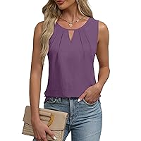 Blooming Jelly Womens Summer Tank Top Sleeveless Business Casual Outfits 2024 Basic Loose Dressy Work Shirt