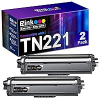 E-Z Ink (TM TN221 TN221BK Compatible Toner Cartridge Replacement for Brother TN-221 Black to Use with MFC-9130CW HL-3170CDW HL-3140CW HL-3180CDW MFC-9330CDW MFC-9340CDW HL-3150CDN (Black, 2 Pack)
