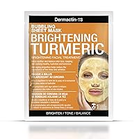 Dermactin-TS Brightening Turmeric Bubbling Sheet Mask - Brightening Facial Treatment
