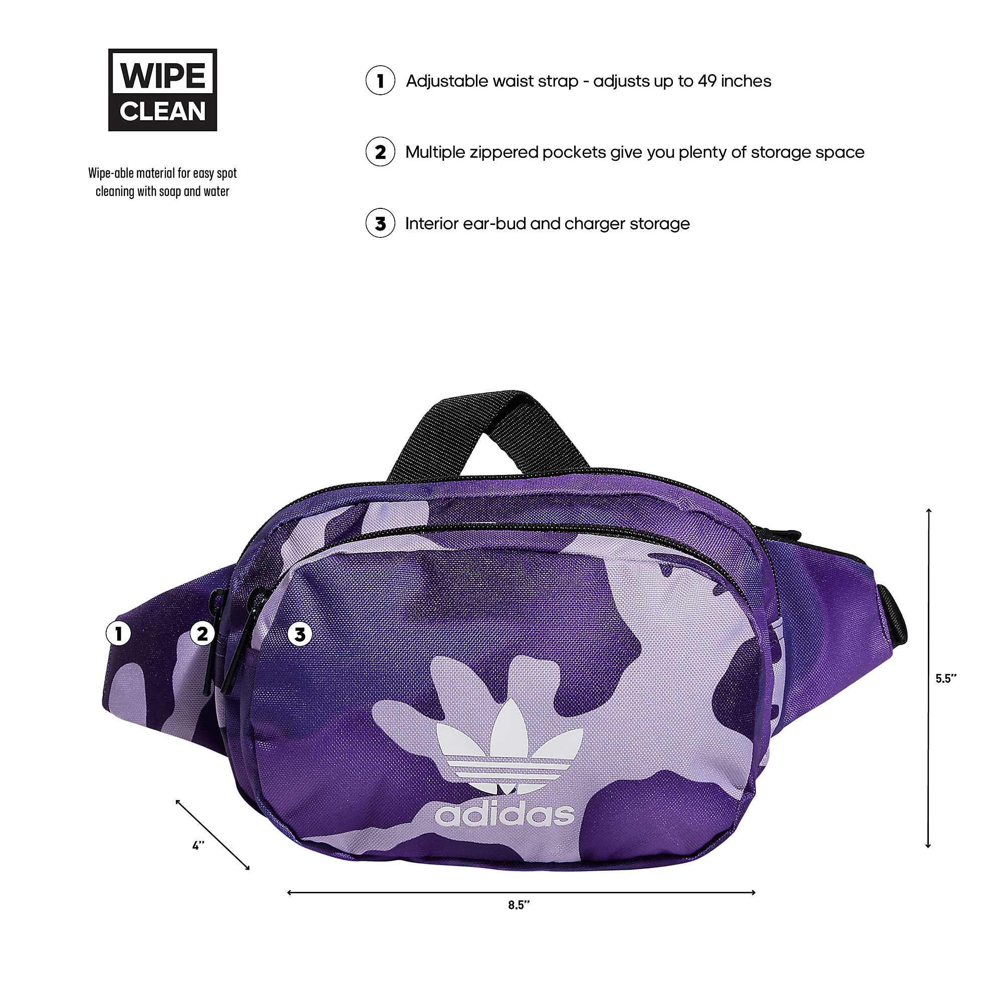 adidas Originals Sport Waist Pack/Travel and Festival Bag