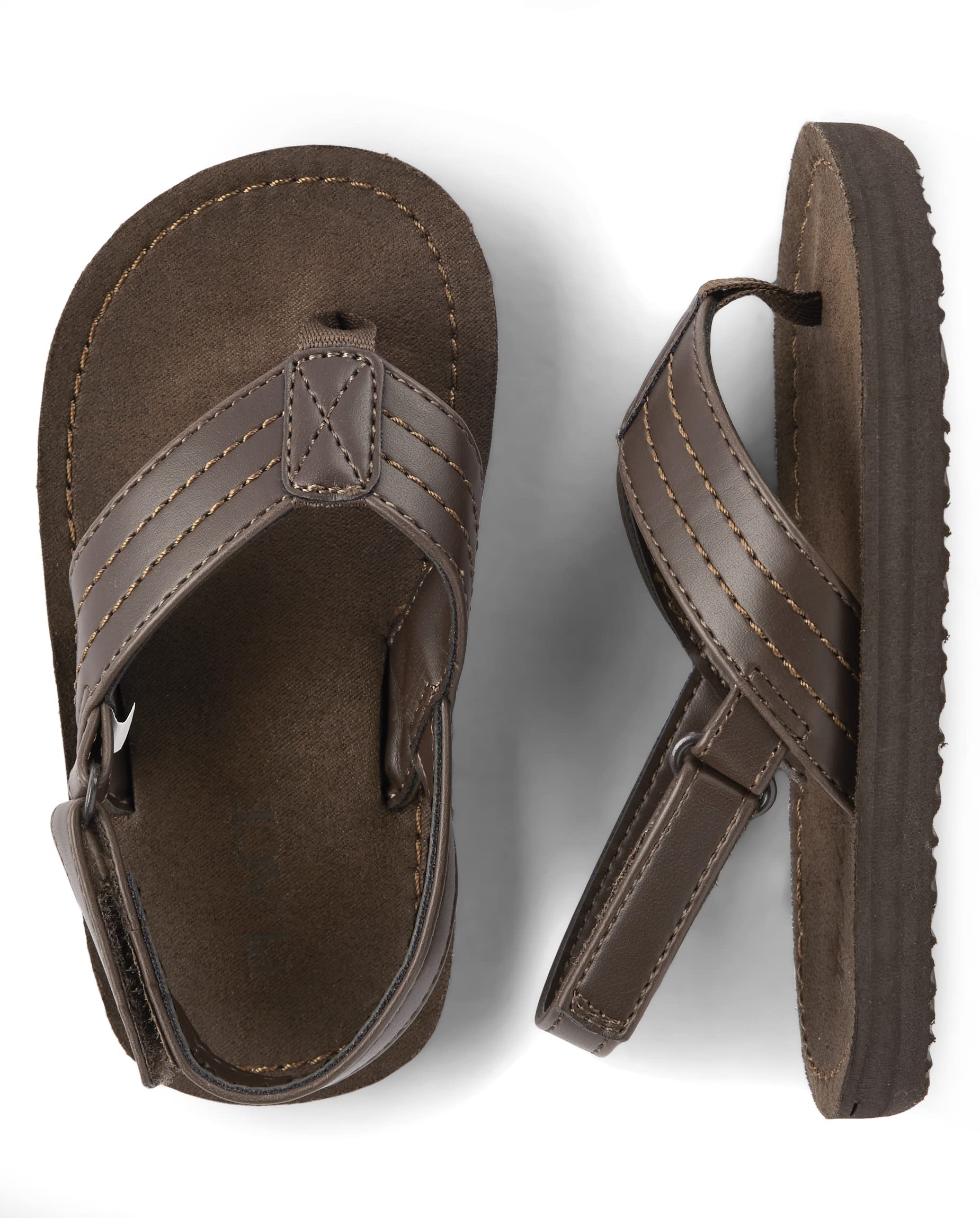 The Children's Place Unisex-Child and Toddler Boys Flip Flops with Backstrap