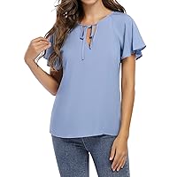 Clearlove Tops for Women Short Sleeve V Neck Shirts