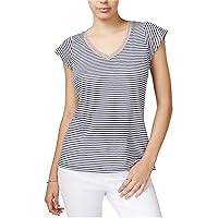 Womens Striped Basic T-Shirt
