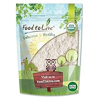 Food to Live Organic White Sorghum Flour, 1.5 Pounds – Non-GMO, Finely Ground, Pure, Raw. Good Source of Protein and Fiber. Highly Nutritious. Great for Bread Baking, Pancakes, Cookies, and Muffins