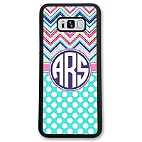 Galaxy S10 Plus, Phone Case Compatible Samsung Galaxy S10+ [6.4 inch] Chevrons Dots Colorful Monogram Monogrammed Personalized S1064