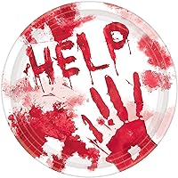 Amscan Bloody Good Time Round Paper Plates - 7