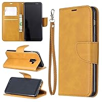 Ultra Slim Case Case for Samsung Galaxy A8 2018 Multifunctional Wallet Mobile Phone Leather Case Premium Solid Color PU Leather Case,Credit Card Holder Kickstand Function Folding Case Phone Back Cover
