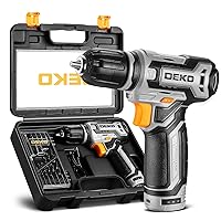 Cordless Drill：DEKOPRO 12V Power Battery Drill Set with Small Electric Drills and 3/8-inch Keyless Chuck with Portable Tool Set Gift Box