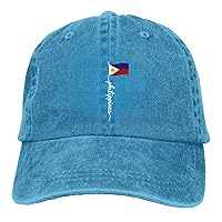 Cool Hat Pinoy Filipino Flag Adjustable Vintage Cowboy Baseball Caps Women Men Gift Dad Hats