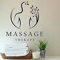 Vinyl Wall Decal Spa Massage Room Therapy Beauty Salon Interior Stickers Mural Large Decor (g8173) Black