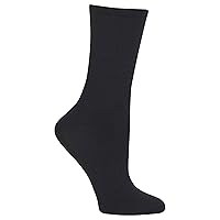 Women's Solid Trouser Crew Socks-1 Pair Pack-Casual Fashion Gifts