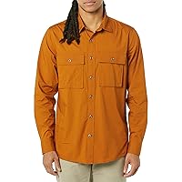 Amazon Essentials Men's Standard-Fit Long-Sleeve Two-Pocket Utility Shirt (Previously Goodthreads)