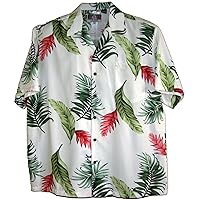 RJC Made in USA Men's Ginger Heliconia Aloha Shirt