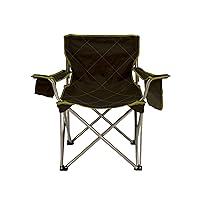 TravelChair Big Kahuna Chair, Supersized Camping Chair, 800lb Capacity, Brown/Lime, One Size (599)