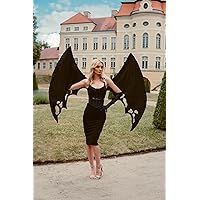 Black Bat Wings For Photo Shoot Exclusive Dragon Cosplay Costume Devil Festival Clothing 60 in