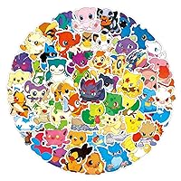 100 Pcs Kawaii Cartoon Stickers Waterproof Vinyl Anime Stickers, Reusable Stickers for Water Bottle,Laptop,Phone,Skateboard Cute Stickers for Teens Kids