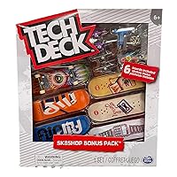 TECH DECK Sk8shop Bonus Pack Mini Finger Skateboard Multi Pack 2022 Series (Flip (Sk8shop Bonus Pack))
